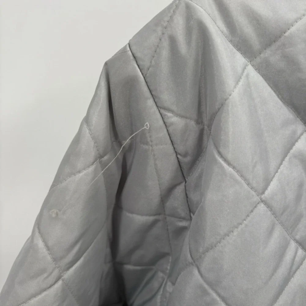 VTG Limited Too Silver Puffer Jacket Lightweight Coat Girls Size XXL‎ #21D